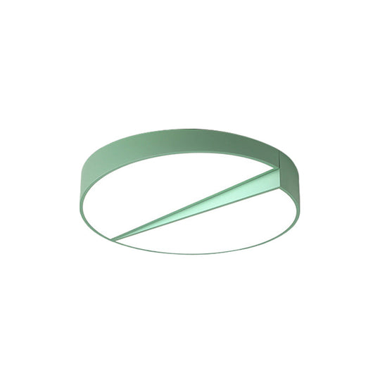 Stylish Half - Round Led Flush Ceiling Light For Dining Room - Macaron Loft Design