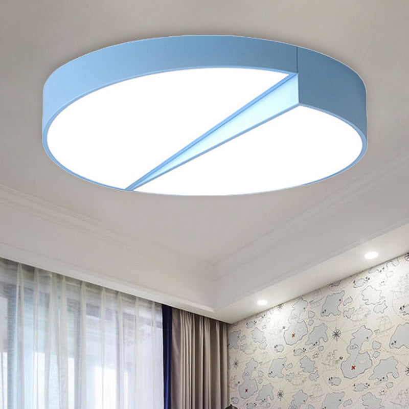 Stylish Half - Round Led Flush Ceiling Light For Dining Room - Macaron Loft Design