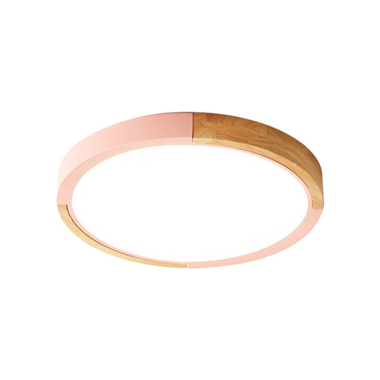 Nordic Style Led Ceiling Flush Mount Lighting With Acrylic Shade