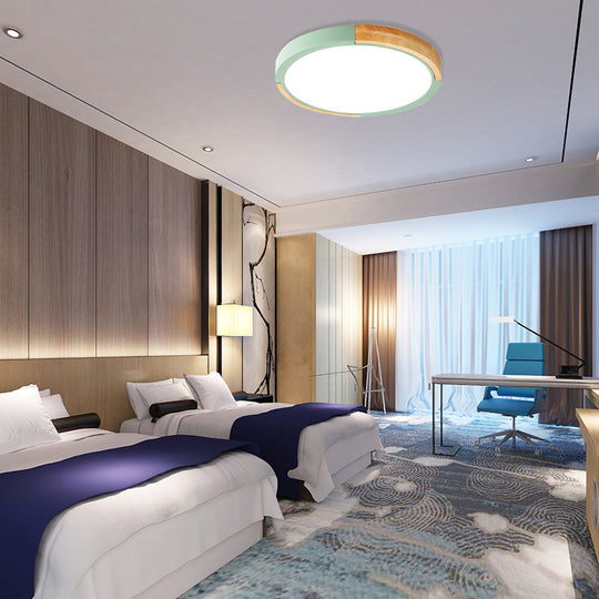 Nordic Style Led Ceiling Flush Mount Lighting With Acrylic Shade