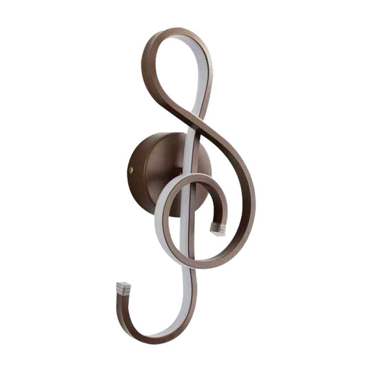 Contemporary Led Wall Sconce Light With Twisted Acrylic Shade - Bedside Lighting