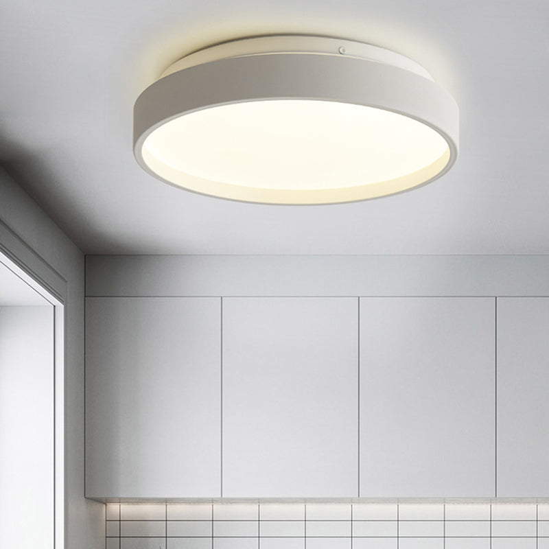 Modern Acrylic Flush Mount Ceiling Light - 12’/18’ Round Coffee Bronze/Gold/White Indoor Use