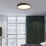 Modern Acrylic Flush Mount Ceiling Light - 12/18 Round Coffee Bronze/Gold/White Indoor Use