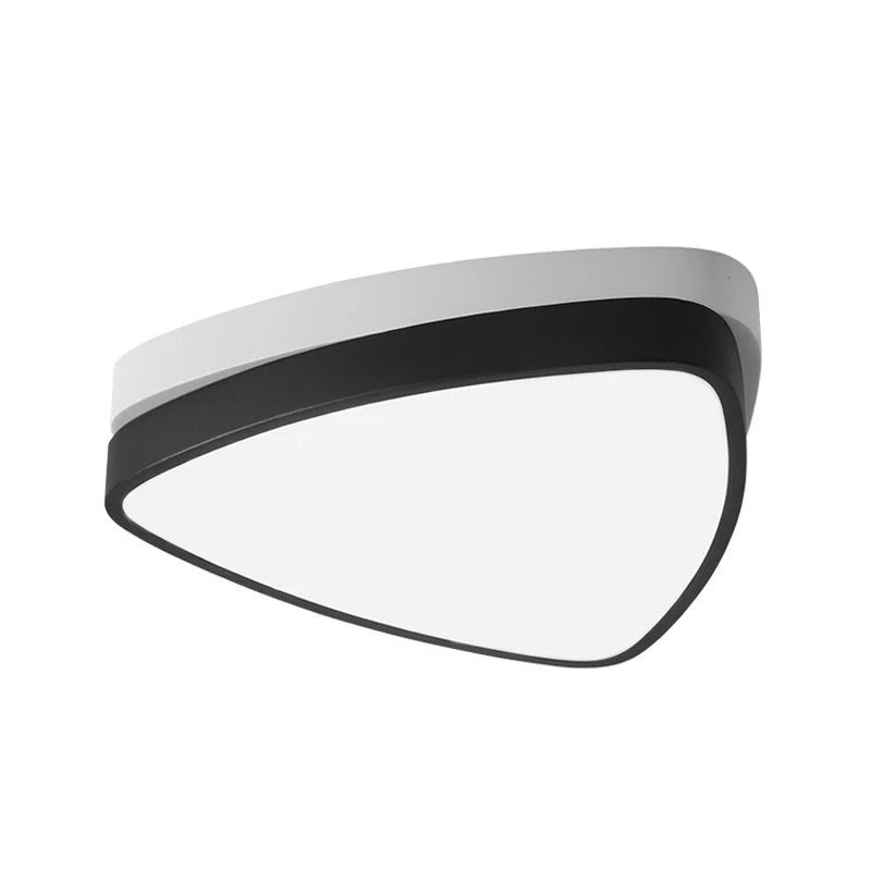 Modern Triangle Ceiling Lights In White And Black - 15’/19’/23’ Sizes Iron Acrylic Fixture
