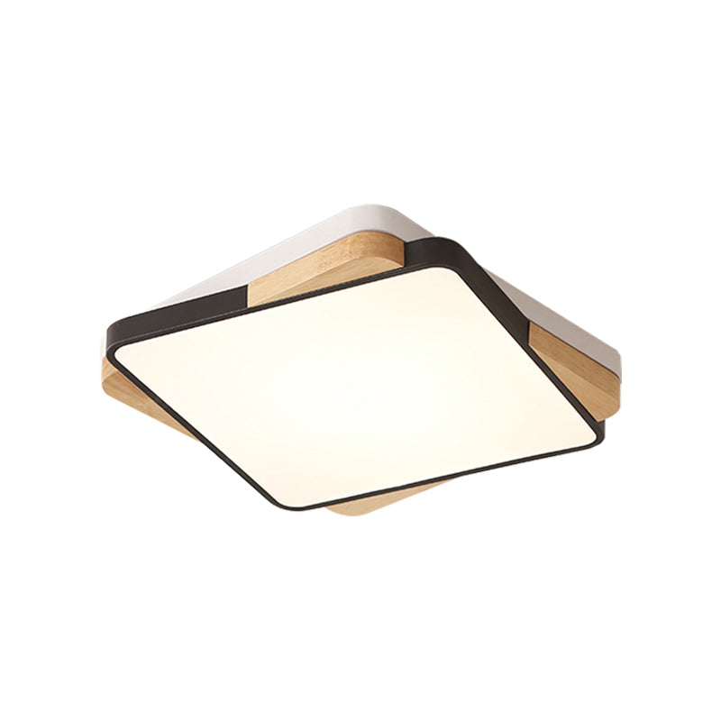 Contemporary Rectangular Acrylic Lighting Fixture - Flush Mount Ceiling Lights For Living Room