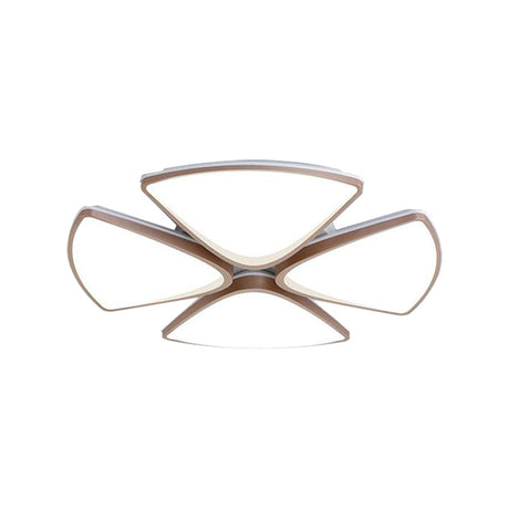 Modern Acrylic Bedroom Ceiling Light Fixture 3/4/5 Heads In White With 3 Color Options
