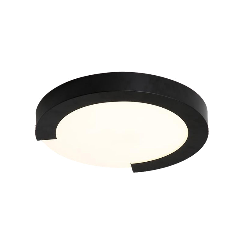 Macaron Flush Mount Ceiling Lights - 16’/20’ Round In Black/White/Pink