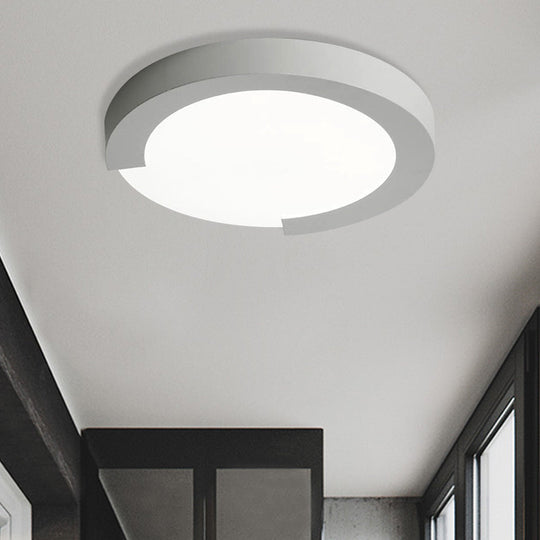 Macaron Flush Mount Ceiling Lights - 16’/20’ Round In Black/White/Pink White / 20’ 2 Color