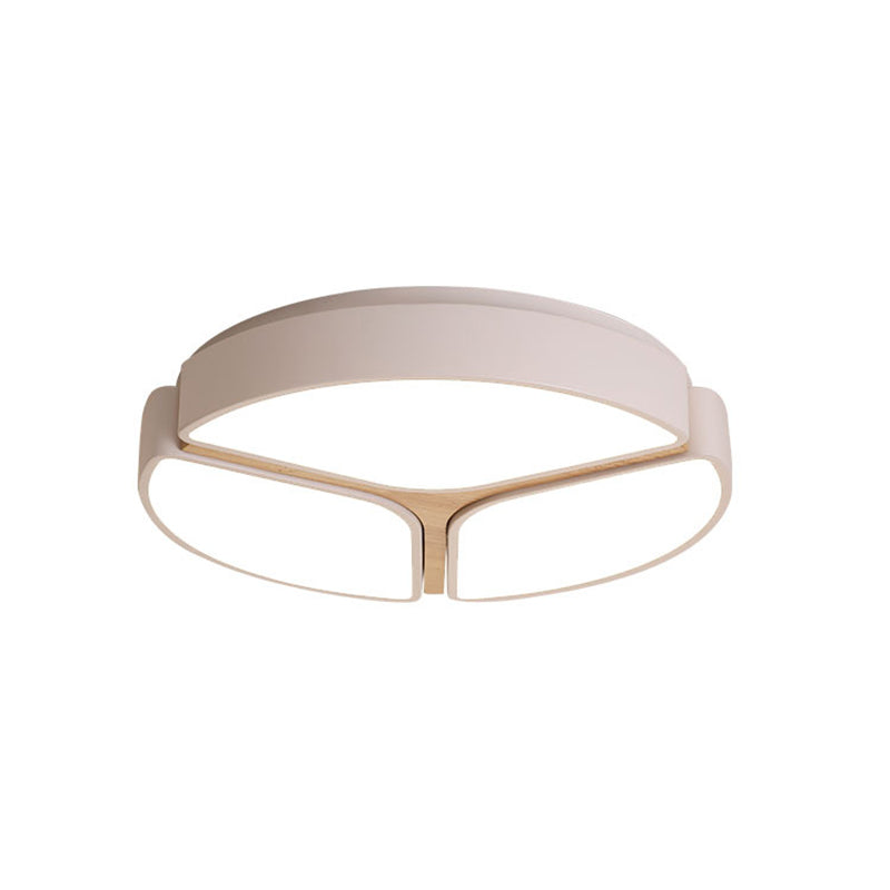 16’/19.5’/23.5’ Macaron Metallic Led Flushmount Light - Warm/White