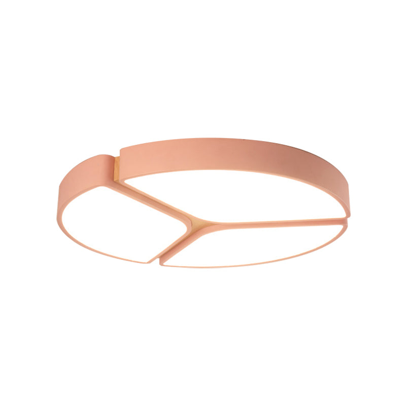 16’/19.5’/23.5’ Macaron Metallic Led Flushmount Light - Warm/White