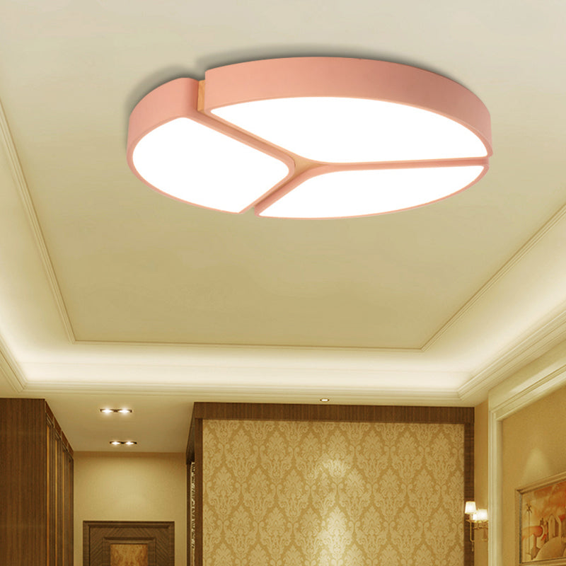 16’/19.5’/23.5’ Macaron Metallic Led Flushmount Light - Warm/White