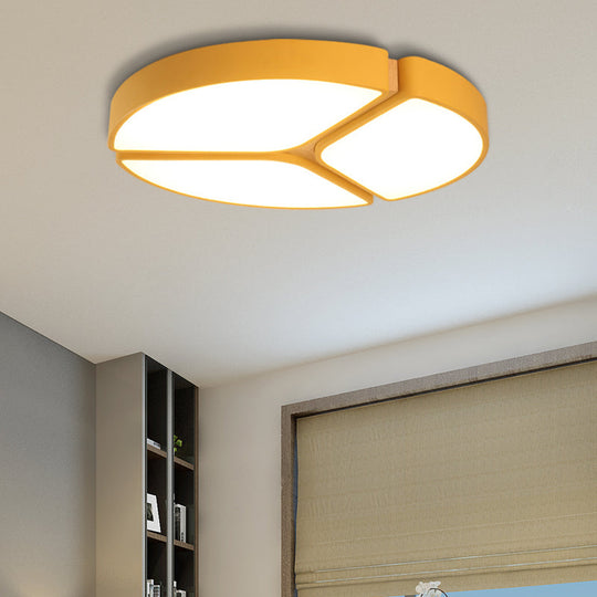 16’/19.5’/23.5’ Macaron Metallic Led Flushmount Light - Warm/White