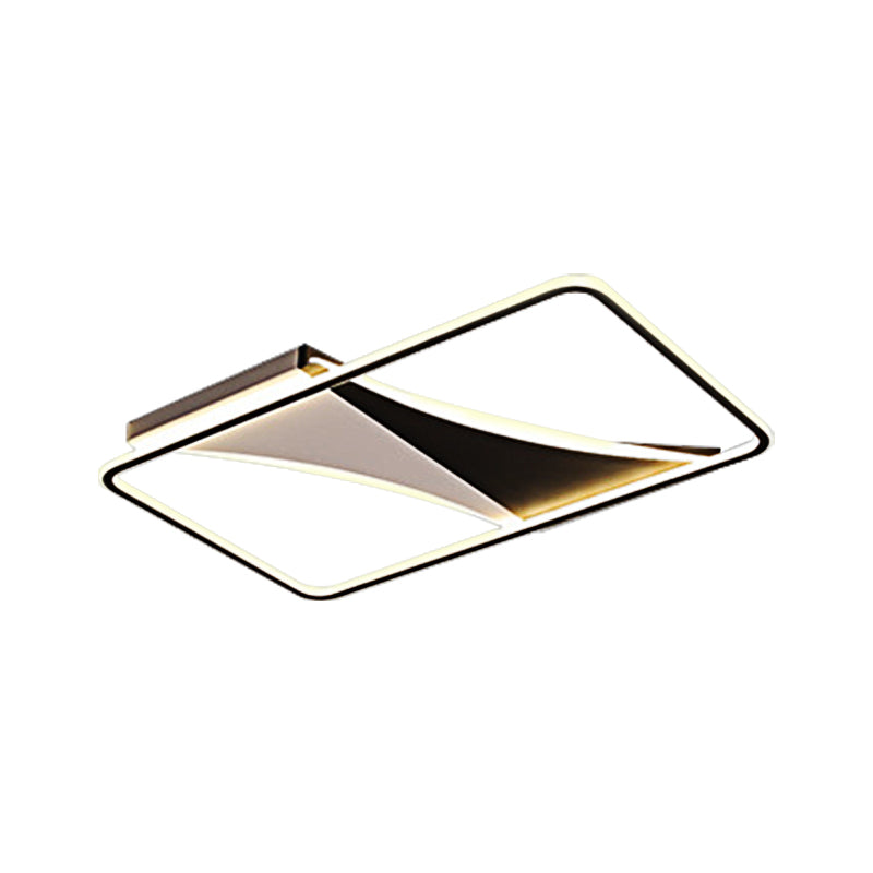 Ultra Thin Flush Metallic Led Ceiling Light - Warm/White Various Sizes Available