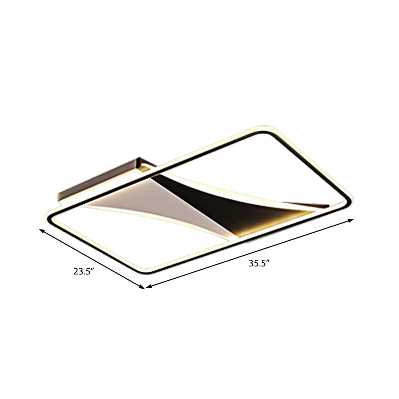 Ultra Thin Flush Metallic Led Ceiling Light - Warm/White Various Sizes Available