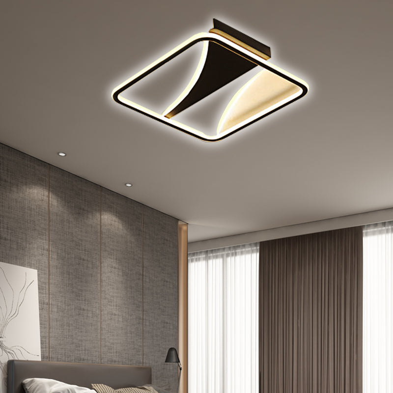 Ultra Thin Flush Metallic Led Ceiling Light - Warm/White Various Sizes Available