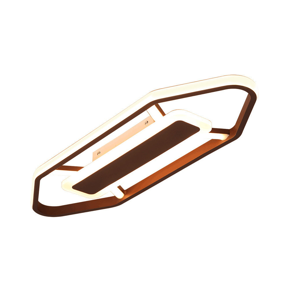 Nordic Iron Led Flush Lighting For Bedroom In Warm/White Light (23.5’ 31.5’ 39’ W)