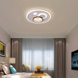 Nordic Style Round Ceiling Flush Lamp With Integrated Led White And Diffuser - 16.5/20.5/24.5 Wide /