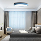 Nordic Tambour Led Ceiling Light In White With 12/16/19.5 Inch Diameter And Color Options