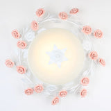 Bowl Ceiling Light With Opal Glass And Led In White/Pink For Living Room