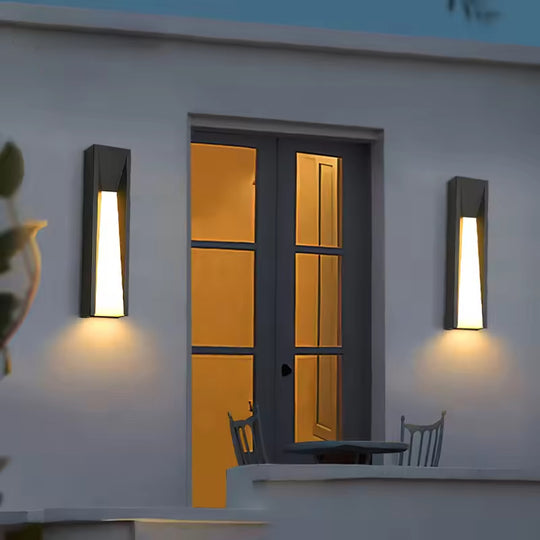Outdoor Wall Lamp LED Black Lighting Exterior Light-1-Light Outdoor Lamp