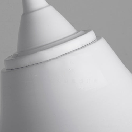 Scalloped Shade Pendant Ceiling Light - Modern Style 10’/12’ Width 1-Bulb Metal White