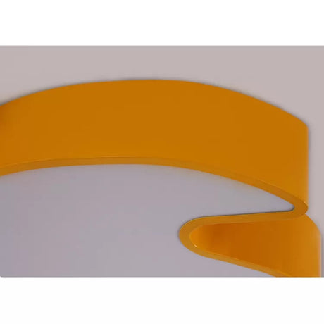 Kids Maple Leaf Acrylic Led Ceiling Mount Light - Candy Colors For Shops