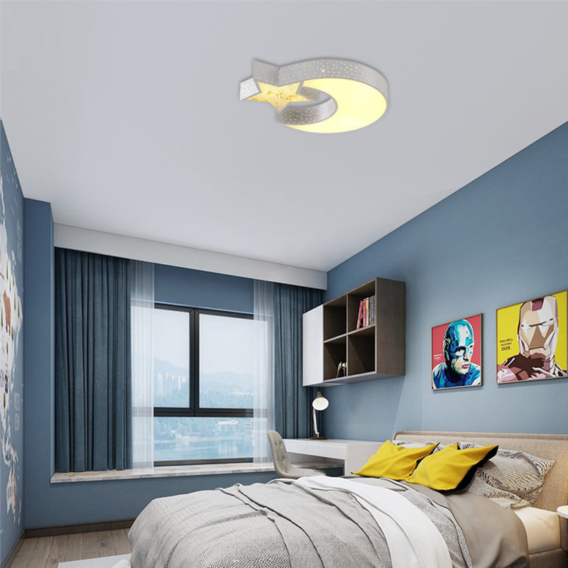Hollow Star Moon Led Ceiling Light For Kids’ Study Room