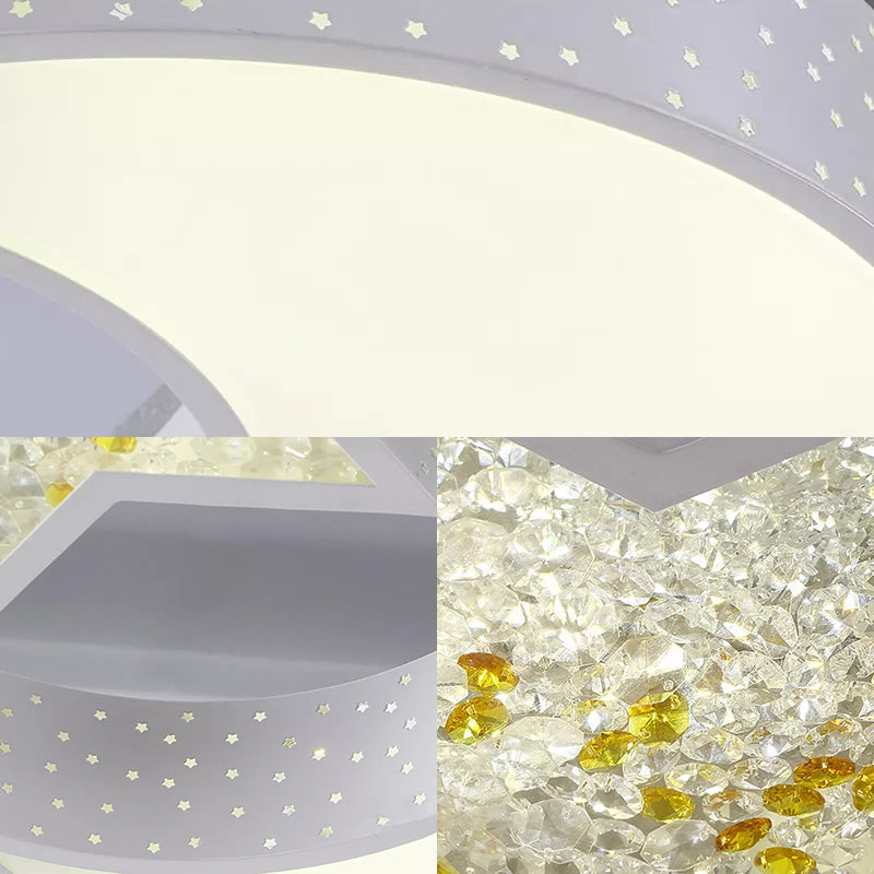 Hollow Star Moon Led Ceiling Light For Kids’ Study Room
