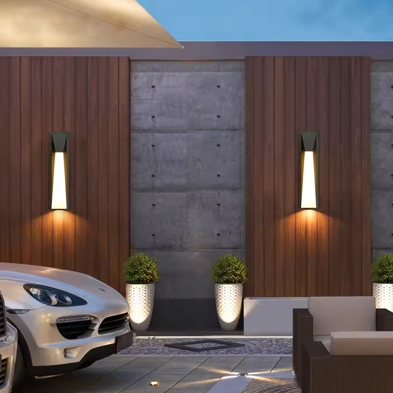 Outdoor Wall Lamp LED Black Lighting Exterior Light-1-Light Outdoor Lamp