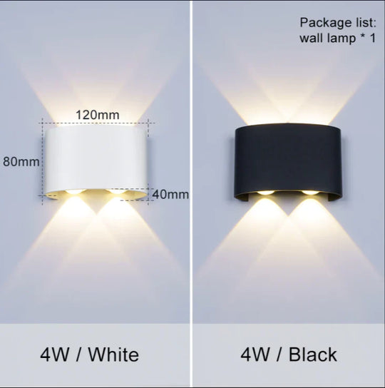 Led Outdoor Waterproof Wall Lamp Led Light Porch Courtyard Garden Lights Balconi Lighting Outdoor