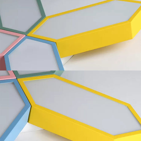 Nordic Led Cross Ceiling Lamp For Study Room And Kindergarten
