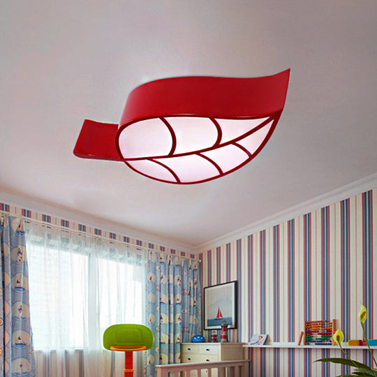 Cartoon Led Ceiling Lamp For Kindergarten Classrooms Red