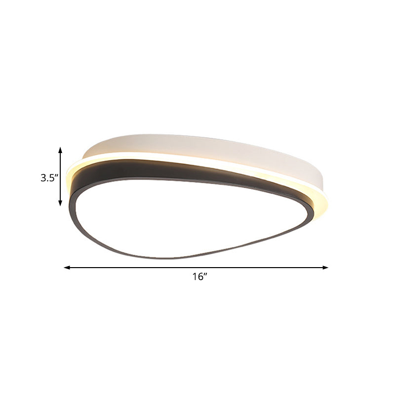 Waterdrop Acrylic Flush Ceiling Light - Minimalist Led 16’/19.5’/23.5’ Wide Warm/White