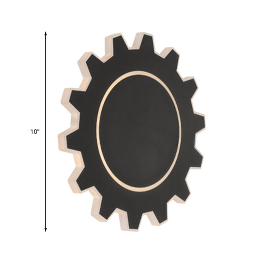 Minimalistic Led Wall Sconce: Acrylic Black/White Finish Warm/White Light