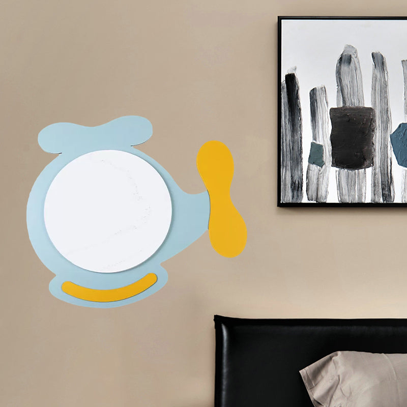 Children’s Led Ceiling Mount Light With Wooden Cartoon Pattern - Ideal For Kindergarten