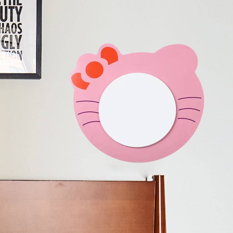 Children’s Led Ceiling Mount Light With Wooden Cartoon Pattern - Ideal For Kindergarten