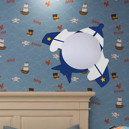 Childrens Led Ceiling Mount Light With Wooden Cartoon Pattern - Ideal For Kindergarten