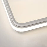 Modern Acrylic Led Box Ceiling Lamp In Warm/White Light - Remote Control Dimmable 16.5/19.5/23.5 W