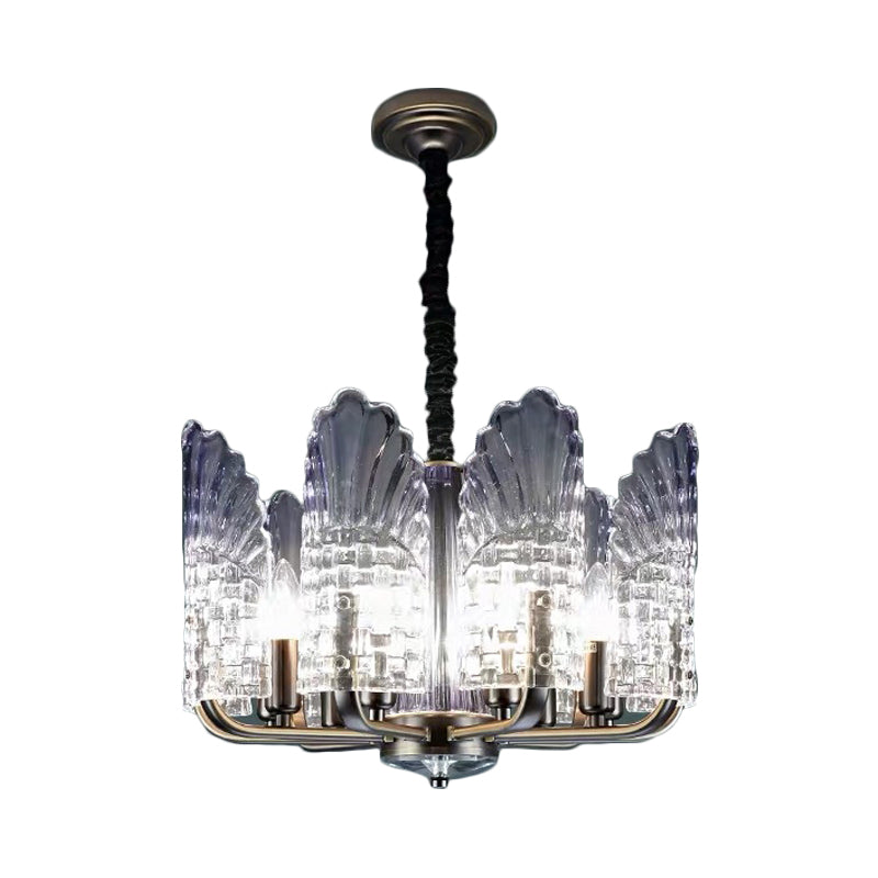 Contemporary Crystal & Metal Chandelier Lighting - Brass Finish 8/9/10 Lights