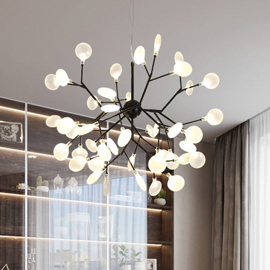 Heracleum Design Chandelier Opaline Glass Ceiling Pendant For Modern Living’