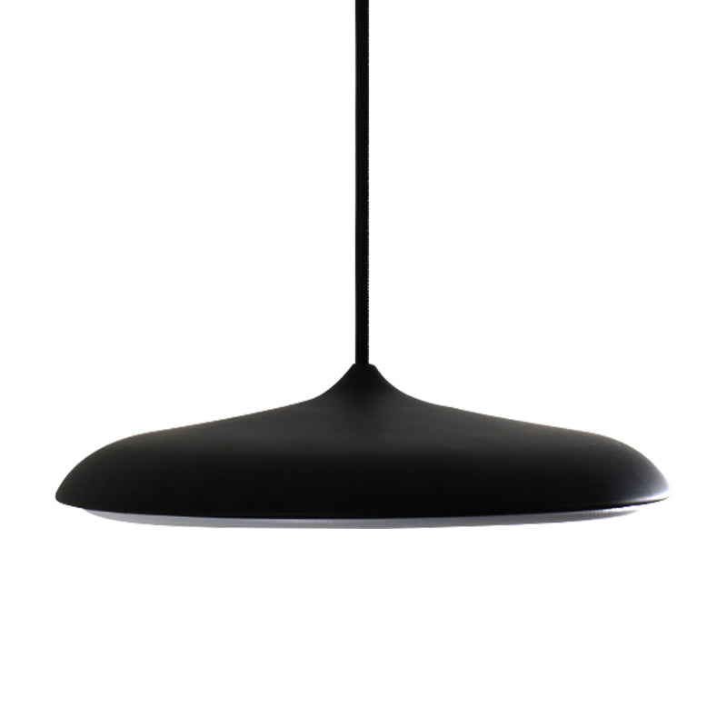 Modern Metal Disk Ceiling Pendant Light - 10’/16’ Diameter 1 White/Pink/Yellow Warm/White