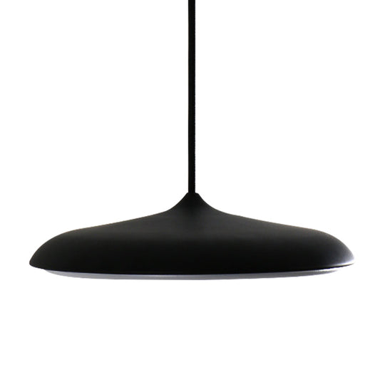 Modern Metal Disk Ceiling Pendant Light - 10’/16’ Diameter 1 White/Pink/Yellow Warm/White