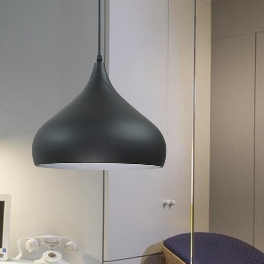 12.5/16.5 Wide Dome Pendant Lighting Modern Iron Hanging Light - 1 Black/White/Red

Note: Although