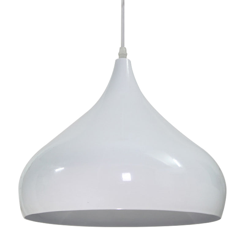 12.5/16.5 Wide Dome Pendant Lighting Modern Iron Hanging Light - 1 Black/White/Red

Note: Although