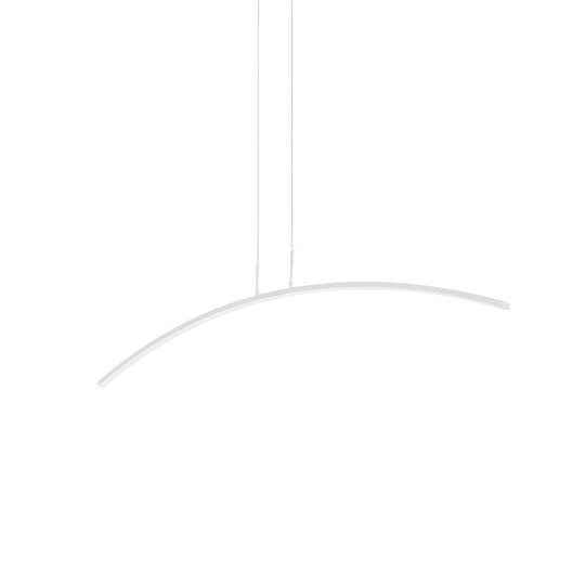 Contemporary Arch Pendant Light With Stepless Dimming And Remote Control