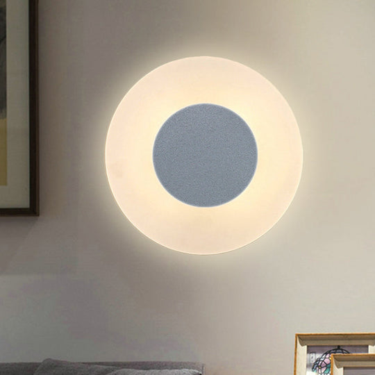 Ultra Thin Acrylic Led Wall Sconce In Warm/White/Natural Light - Minimalist Design White / Warm