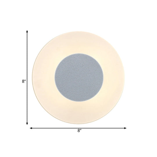 Ultra Thin Acrylic Led Wall Sconce In Warm/White/Natural Light - Minimalist Design