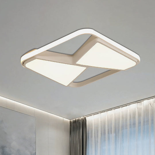 Nordic Style Led Ceiling Light In Black/White – Warm/White Lighting