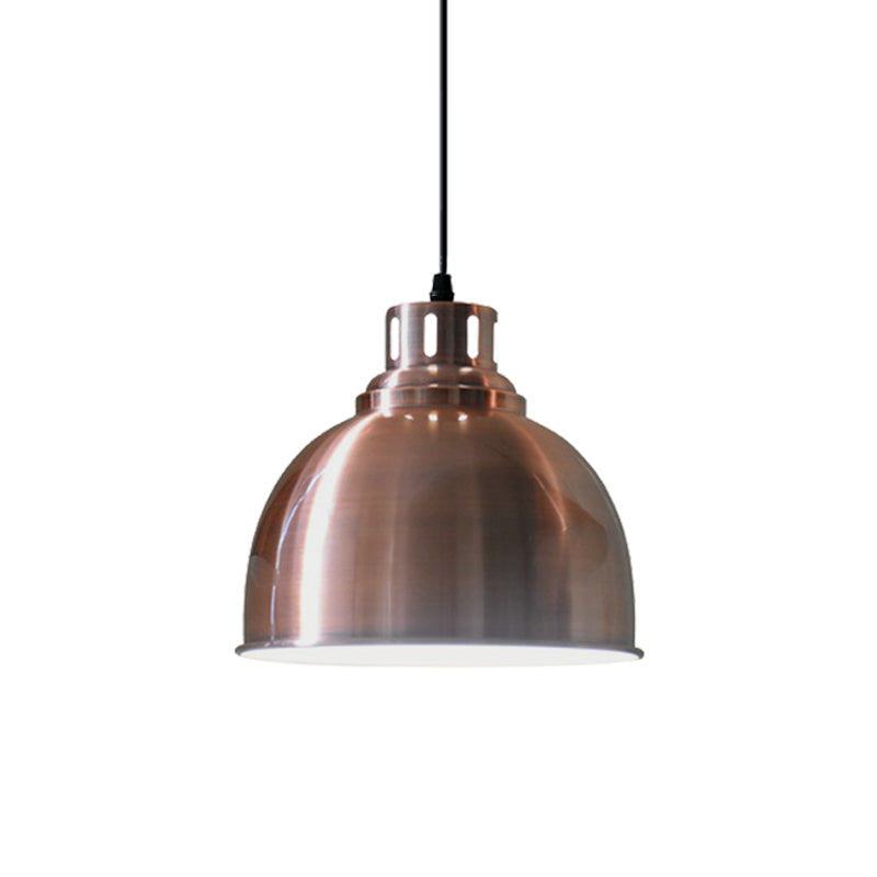 Rose Gold Farmhouse Pendant Light With Cone/Dome/Flared Shade For Restaurants