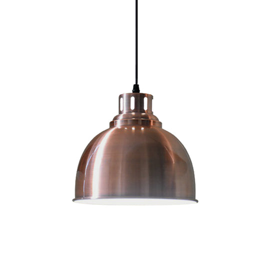 Rose Gold Farmhouse Pendant Light With Cone/Dome/Flared Shade For Restaurants